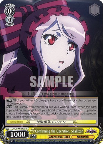 Image of Confirming the Operation, Shalltear [Nazarick: Tomb of the Undead Vol.2]