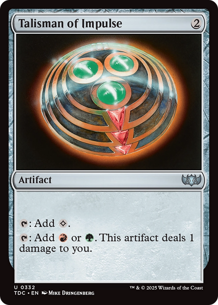 Image of Talisman of Impulse [Tarkir: Dragonstorm Commander]