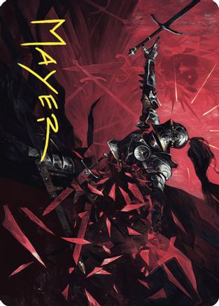 Image of Shatter the Oath Art Card (Gold-Stamped Signature) (ASWOE-014) - Art Series: Wilds of Eldraine