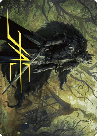 Image of Agatha's Champion Art Card (Gold-Stamped Signature) (ASWOE-022) - Art Series: Wilds of Eldraine