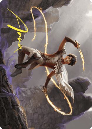 Image of Kellan, the Fae-Blooded Art Card (Gold-Stamped Signature) (ASWOE-039) - Art Series: Wilds of Eldraine