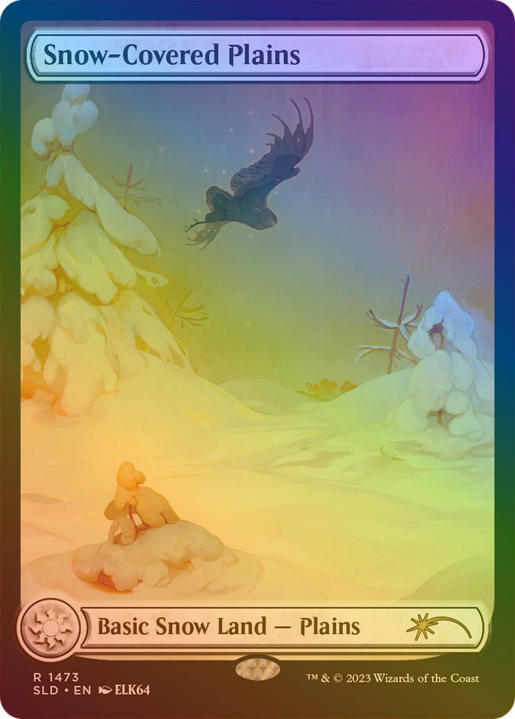 Image of Snow-Covered Plains (1473) (Rainbow Foil) [Secret Lair Drop Series]