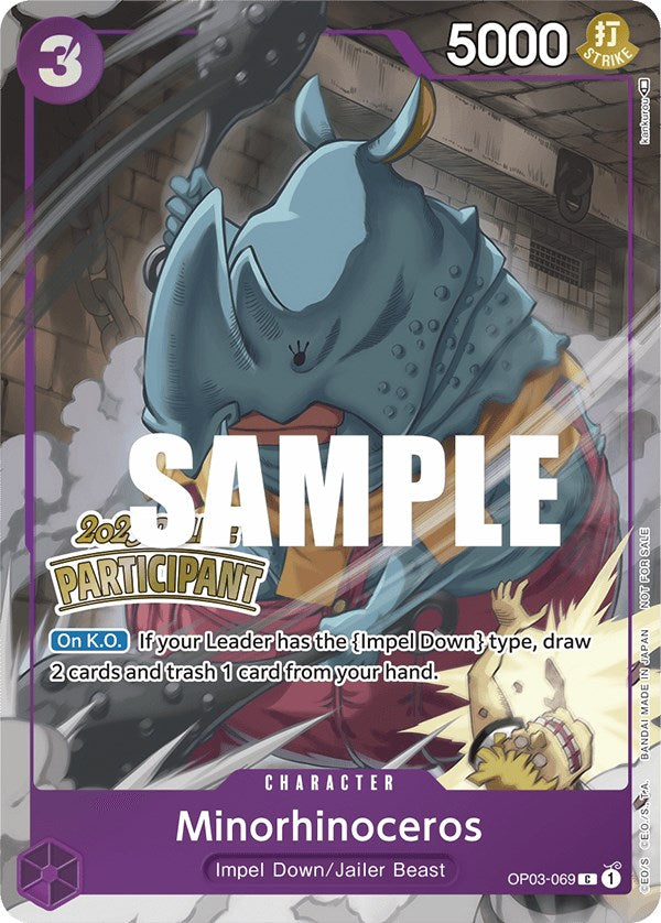 Image of Minorhinoceros (Online Regional 2023) [Participant] [One Piece Promotion Cards]