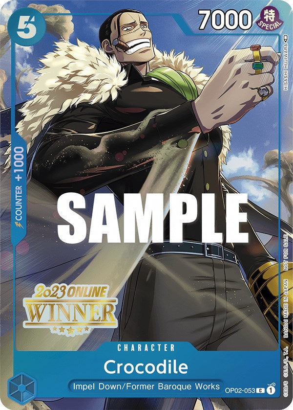 Image of Crocodile (Online Regional 2023) [Winner] [One Piece Promotion Cards]