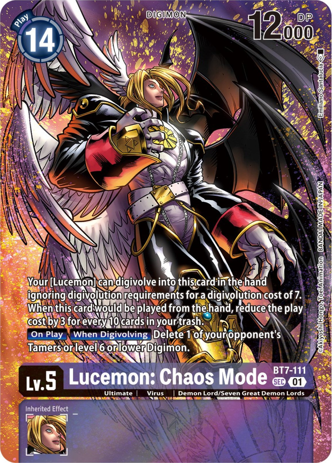 Image of Lucemon: Chaos Mode [BT7-111] (Premium Binder Set) [Next Adventure Promos]