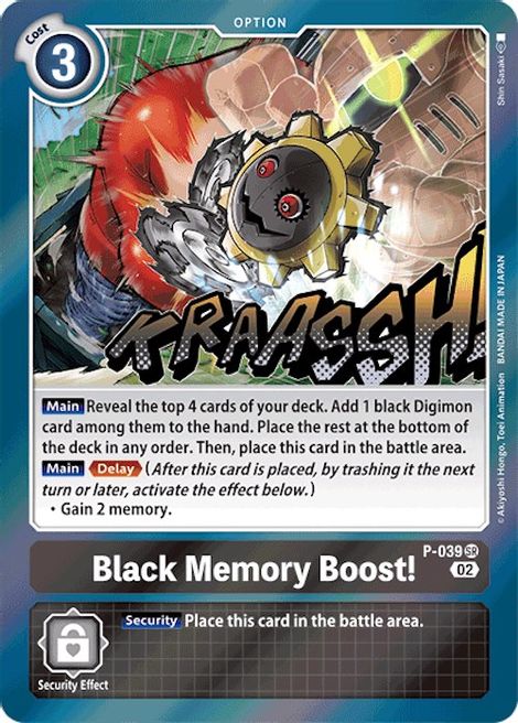 Image of Black Memory Boost! [P-039] (Resurgence Booster) [Promotional Cards]