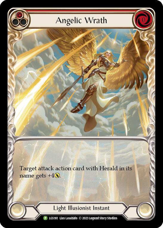 Image of Angelic Wrath (Red) [LGS161] (Promo)  Rainbow Foil
