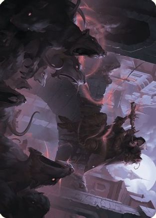 Image of Gnawing Crescendo Art Card (ASWOE-017) - Art Series: Wilds of Eldraine