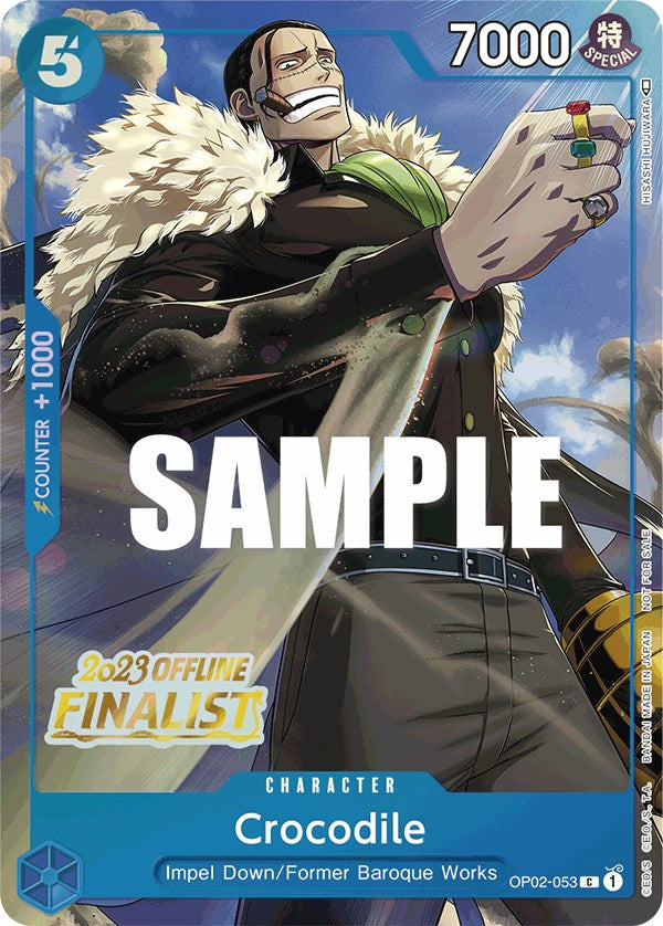 Image of Crocodile (Offline Regional 2023) [Finalist] [One Piece Promotion Cards]