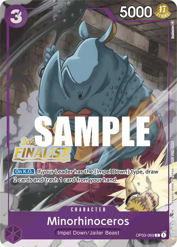 Image of Minorhinoceros (Offline Regional 2023) [Finalist] [One Piece Promotion Cards]