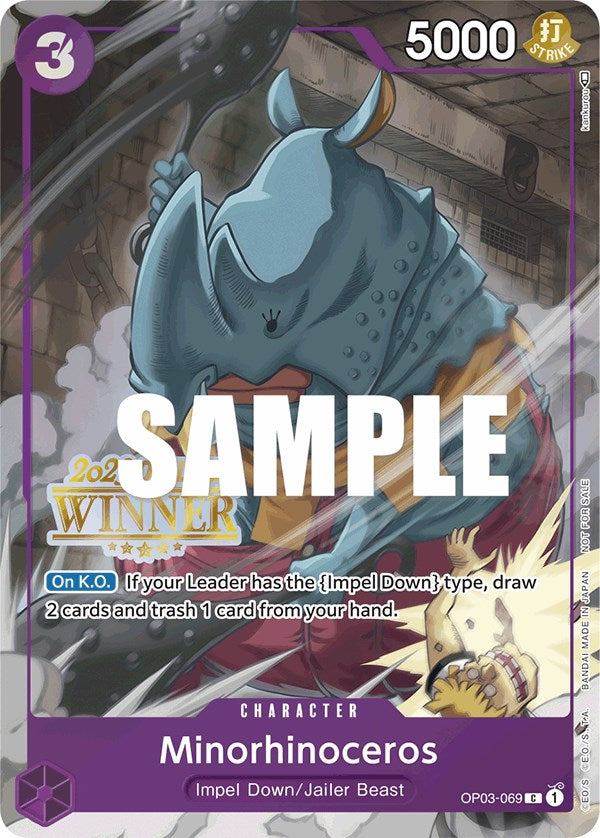 Image of Minorhinoceros (Offline Regional 2023) [Winner] [One Piece Promotion Cards]