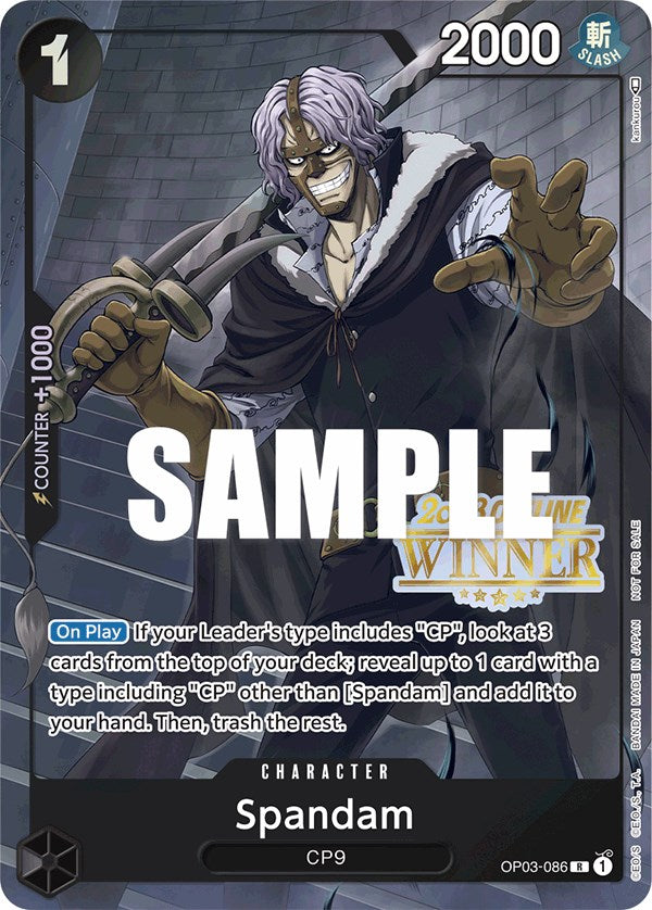 Image of Spandam (Offline Regional 2023) [Winner] [One Piece Promotion Cards]