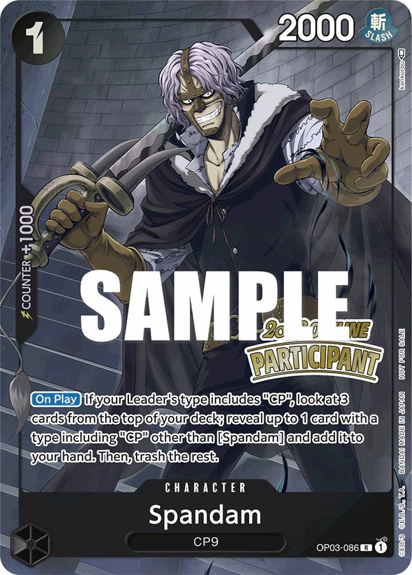 Image of Spandam (Offline Regional 2023) [Participant] [One Piece Promotion Cards]