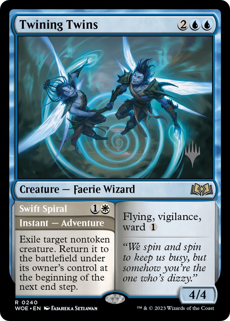 Image of Twining Twins // Swift Spiral (Promo Pack) [Wilds of Eldraine Promos]