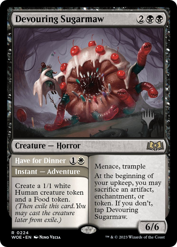 Image of Devouring Sugarmaw // Have for Dinner(Promo Pack) [Wilds of Eldraine Promos]