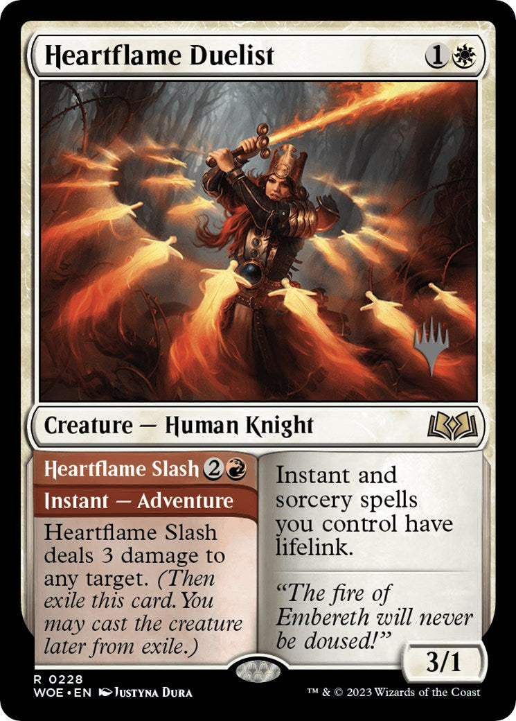 Image of Heartflame Duelist // Heatflame Duelist (Promo Pack) [Wilds of Eldraine Promos]