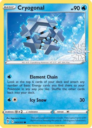 Image of Cryogonal (043/203) (Holiday Calendar) [Sword & Shield: Evolving Skies]