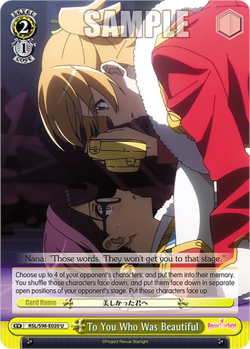 Image of To You Who Was Beautiful (RSL/S98-E020 U) [Revue Starlight The Movie]