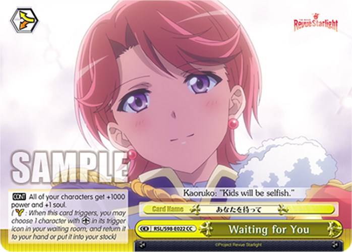 Image of Waiting for You (RSL/S98-E022 CC) [Revue Starlight The Movie]