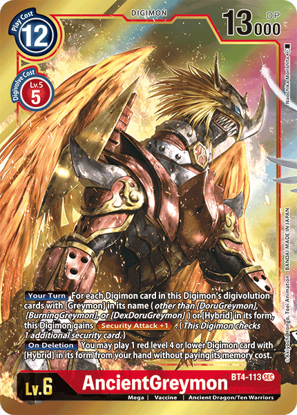 Image of AncientGreymon [BT4-113] (Alternate Art) [Great Legend]