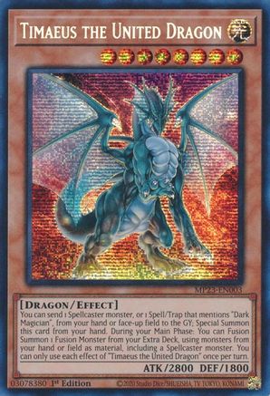 Image of Timaeus the United Dragon [MP23-EN003] Prismatic Secret Rare