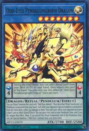Image of Odd-Eyes Pendulumgraph Dragon [MP23-EN079] Ultra Rare