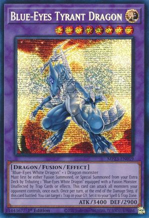 Image of Blue-Eyes Tyrant Dragon [MP23-EN019] Prismatic Secret Rare