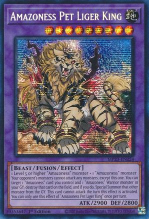 Image of Amazoness Pet Liger King [MP23-EN224] Prismatic Secret Rare