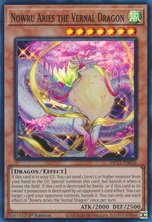 Image of Nowru Aries the Vernal Dragon [MP23-EN054] Super Rare
