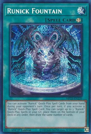 Image of Runick Fountain [MP23-EN239] Prismatic Secret Rare