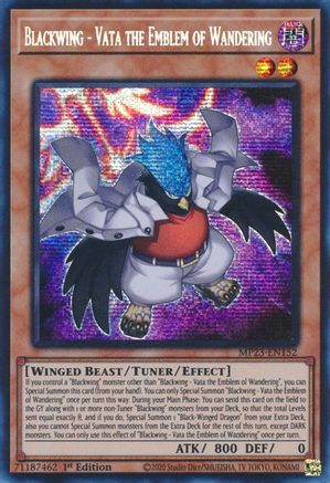 Image of Blackwing - Vata the Emblem of Wandering [MP23-EN152] Prismatic Secret Rare