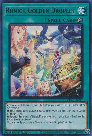 Image of Runick Golden Droplet [MP23-EN247] Ultra Rare