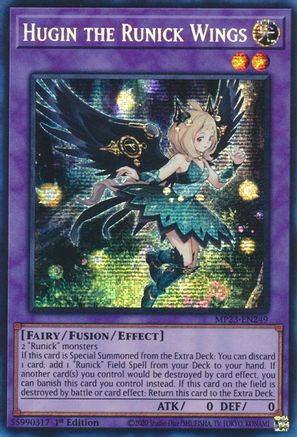 Image of Hugin the Runick Wings [MP23-EN249] Prismatic Secret Rare