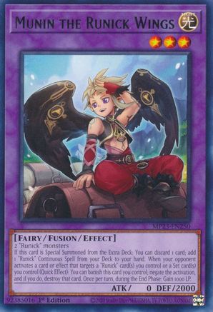 Image of Munin the Runick Wings [MP23-EN250] Rare