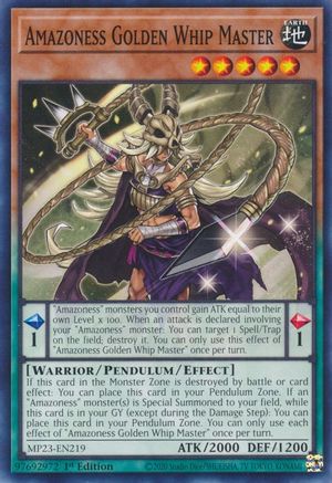 Image of Amazoness Golden Whip Master [MP23-EN219] Common