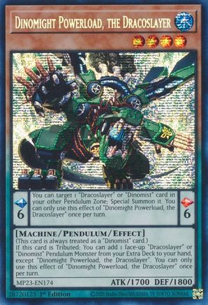 Image of Dinomight Powerload, the Dracoslayer [MP23-EN174] Prismatic Secret Rare