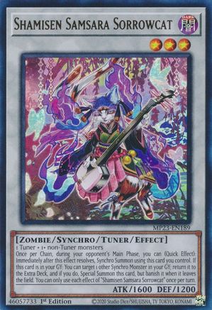 Image of Shamisen Samsara Sorrowcat [MP23-EN189] Ultra Rare