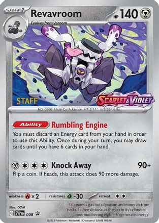 Image of Revavroom (008) (Staff) [Scarlet & Violet: Black Star Promos]