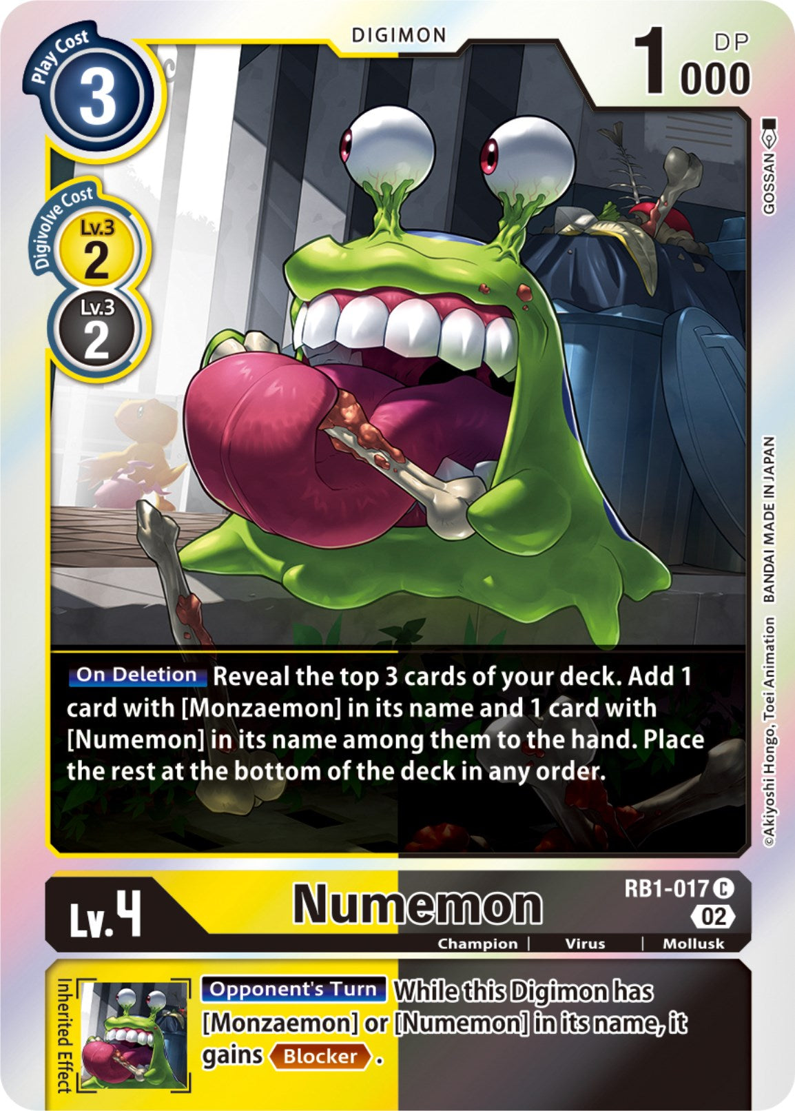 Image of Numemon [RB1-017] [Resurgence Booster]