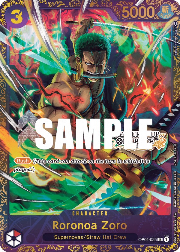 Image of Roronoa Zoro (OP01-025) (Treasure Cup) [One Piece Promotion Cards]