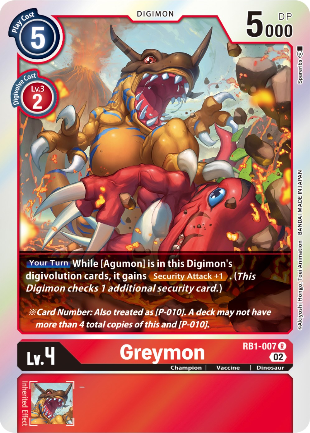 Image of Greymon [RB1-007] [Resurgence Booster]