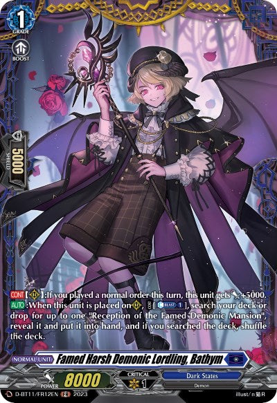 Image of Famed Harsh Demonic Lordling, Bathym (D-BT11/FR12EN) [Clash of the Heroes]