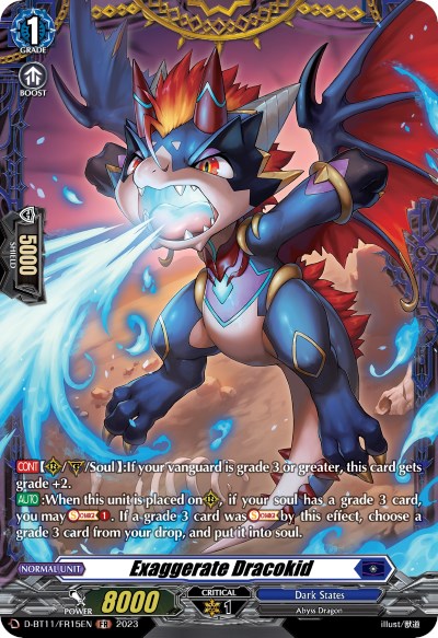 Image of Exaggerate Dracokid (D-BT11/FR15EN) [Clash of the Heroes]
