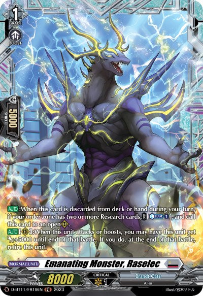 Image of Emanating Monster, Raselec (D-BT11/FR19EN) [Clash of the Heroes]