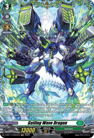 Image of Gatling Wave Dragon (D-BT11/FR37EN) [Clash of the Heroes]