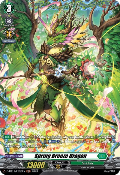 Image of Spring Breeze Dragon (D-BT11/FR38EN) [Clash of the Heroes]