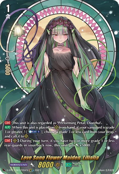 Image of Love Song Flower Maiden, Lilialia (D-BT11/SECP05EN) [Clash of the Heroes]
