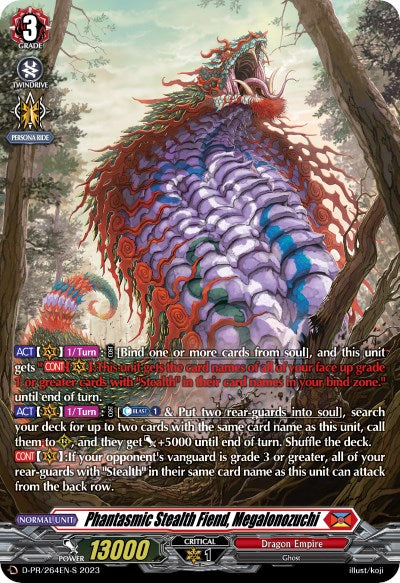Image of Phantasmic Stealth Fiend, Megalonozuchi (Foil) (D-PR/264EN-S) [Clash of the Heroes]