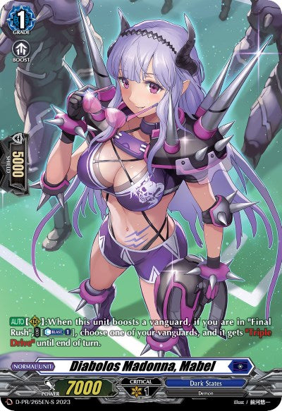 Image of Diabolos Madonna, Mabel (Foil) (D-PR/265EN-S) [Clash of the Heroes]