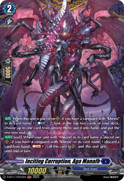 Image of Inciting Corruption, Aga Manafh (D-BT11/FR10EN) [Clash of the Heroes]